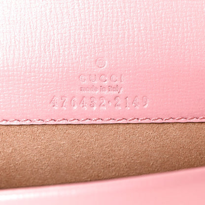 Gucci Azalea Calfskin Enamel Super Mini Dionysus Shoulder Bag New Cherry Red Wild Rose Off White 6 of 9