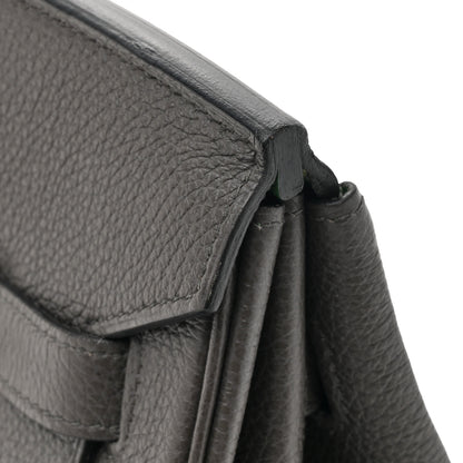 Hermes Togo Horseshoe Birkin 35 Graphite Vert Bengale 13 of 20
