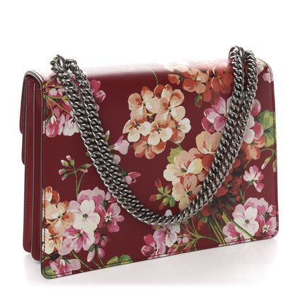 Gucci Calfskin Blooms Print Medium Dionysus Shoulder Bag Romantic Cherry Multicolor 3 of 10