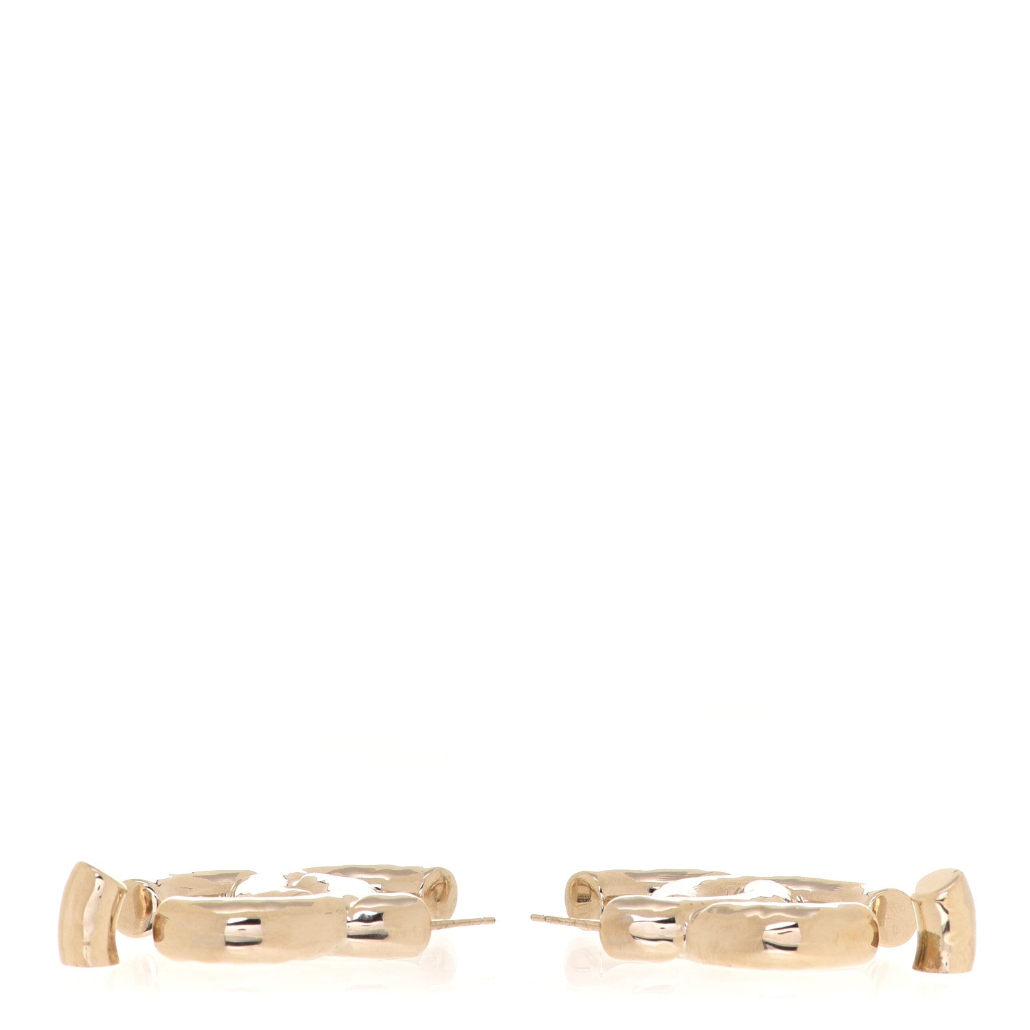 Chanel Metal Large CC Earrings Light Gold 3 of 5