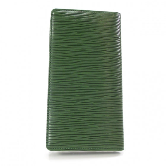 Louis Vuitton Epi Checkbook Organizer Wallet Green 2 of 7