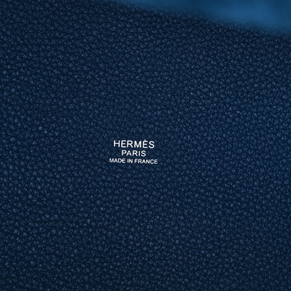 Hermes Taurillon Clemence Picotin Lock 22 MM Bleu Saphir 6 of 7