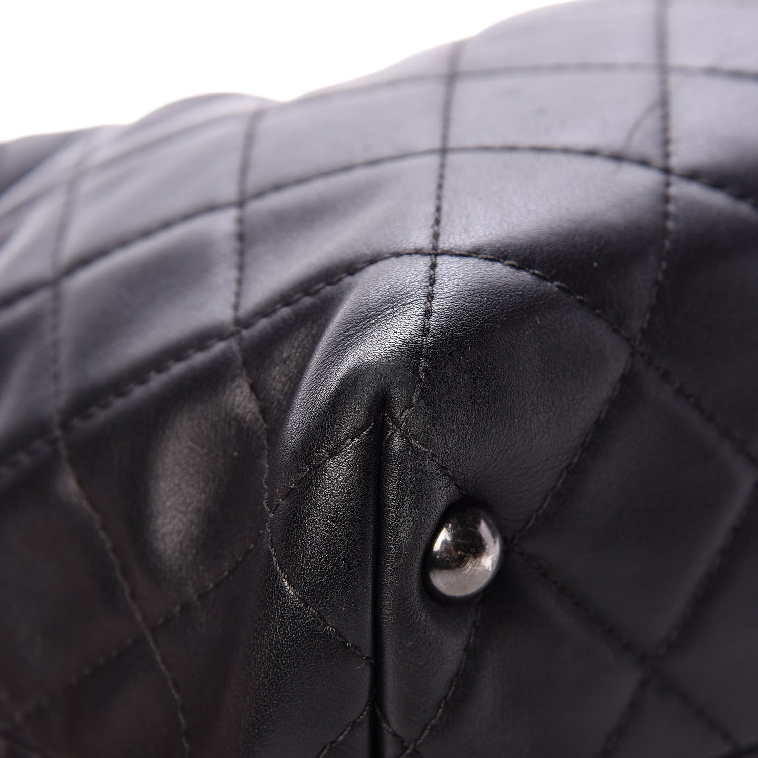Chanel Calfskin Quilted Small Shopping In Chains Tote Black 8 of 14