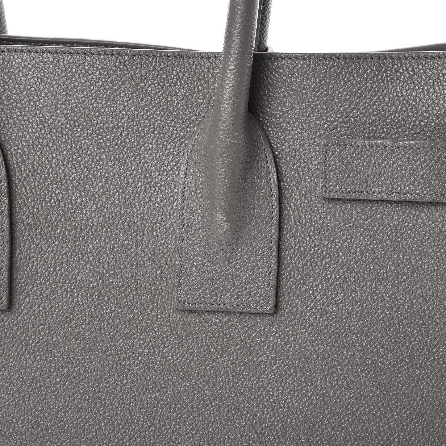 Grained Calfskin Small Sac De Jour Fog