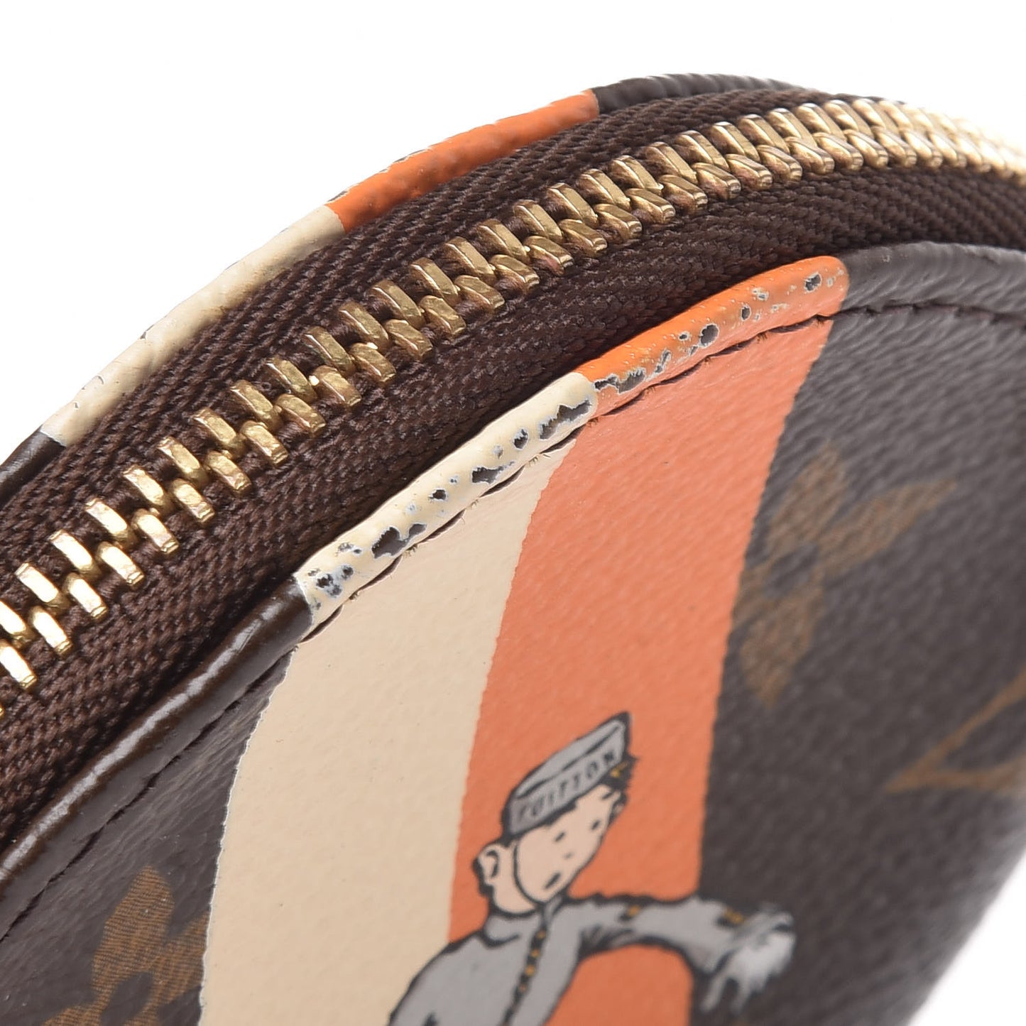 Monogram Groom Round Coin Purse