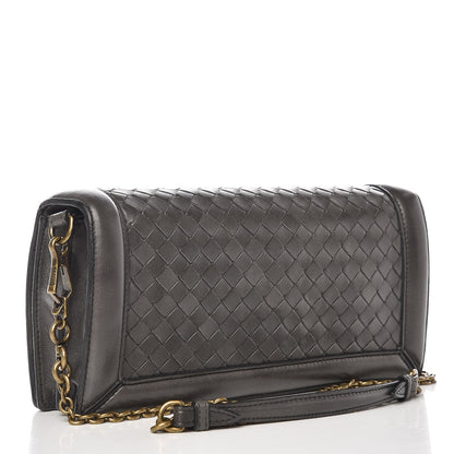 Bottega Veneta Nappa Intrecciato Olimpia Knot Clutch New Light Grey 3 of 7