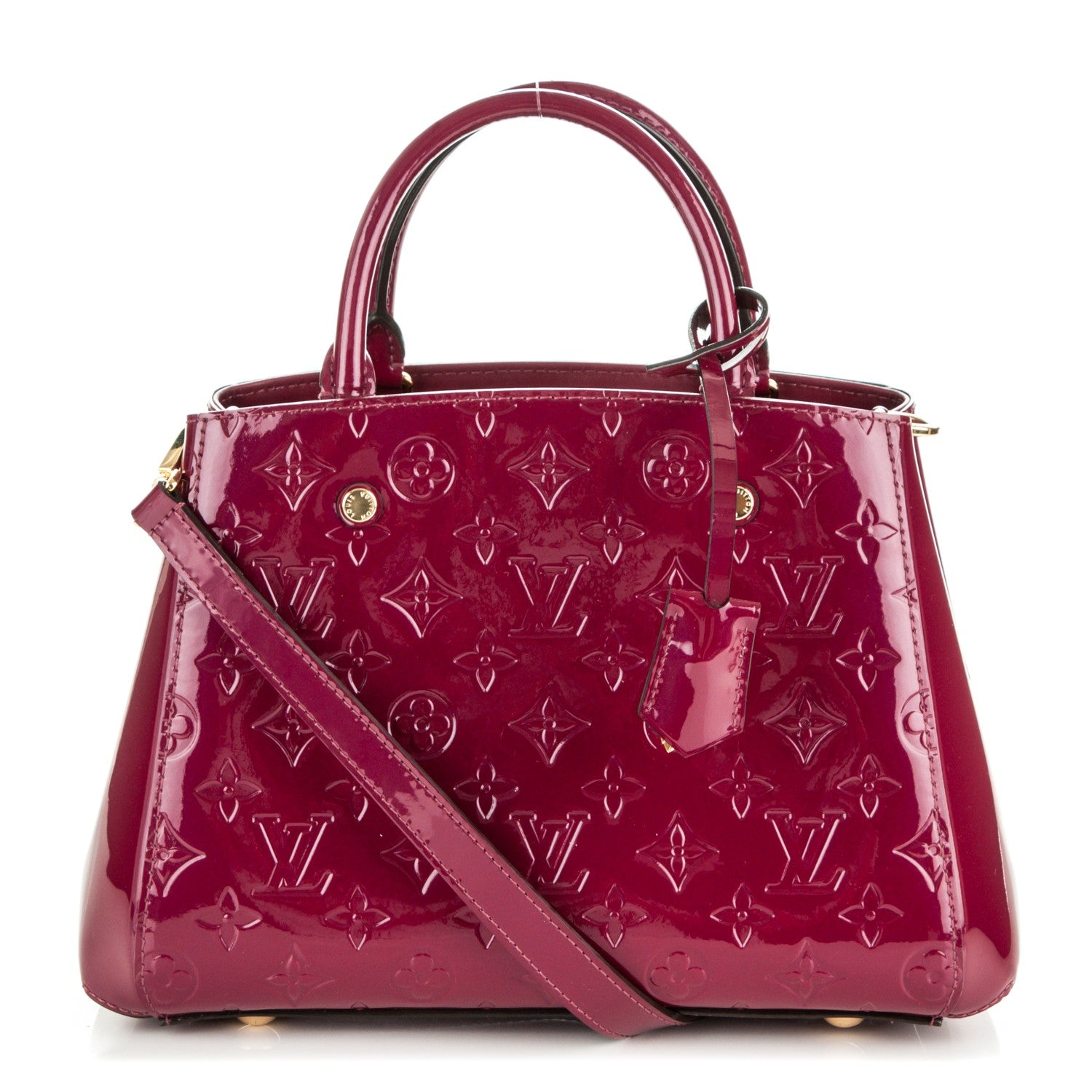 Louis Vuitton Vernis Montaigne BB Magenta 1 of 7