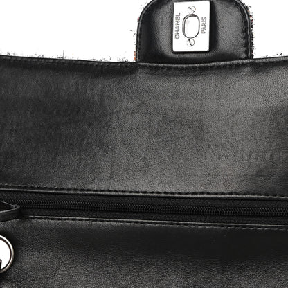 Chanel Metallic Tweed Medium Double Flap Black White 16 of 20