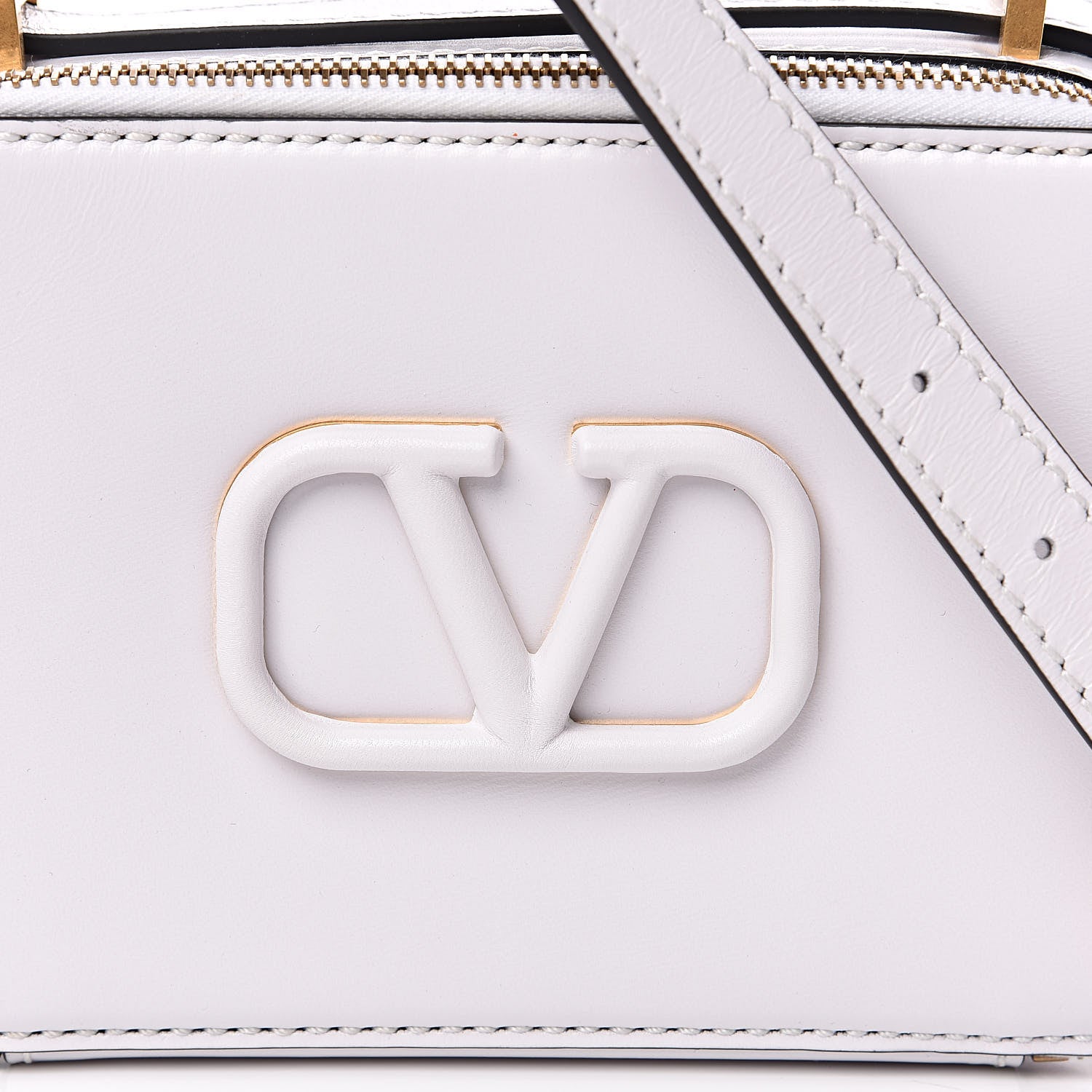 Valentino Garavani Smooth Calfskin VSling Crossbody Bag White 9 of 9