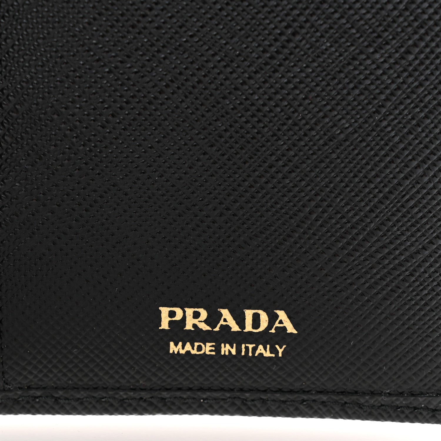 Prada Saffiano Triangle Continental Zip Wallet Black 6 of 7