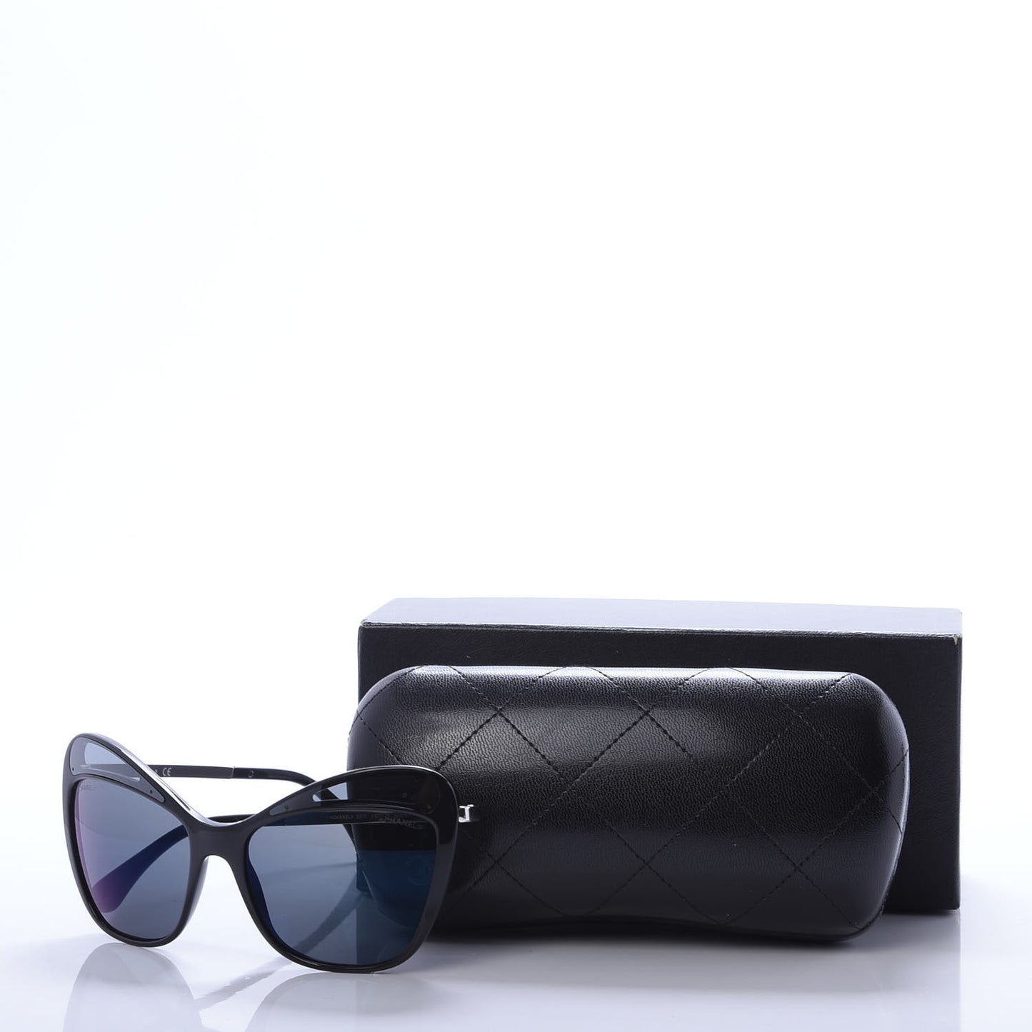 Acetate Butterfly Sunglasses 5377 Black Blue