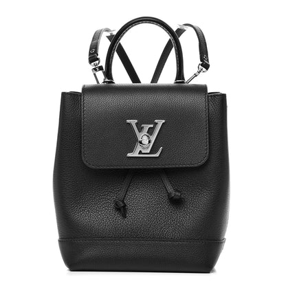 Louis Vuitton Calfskin Lockme Mini Backpack Black 1 of 7