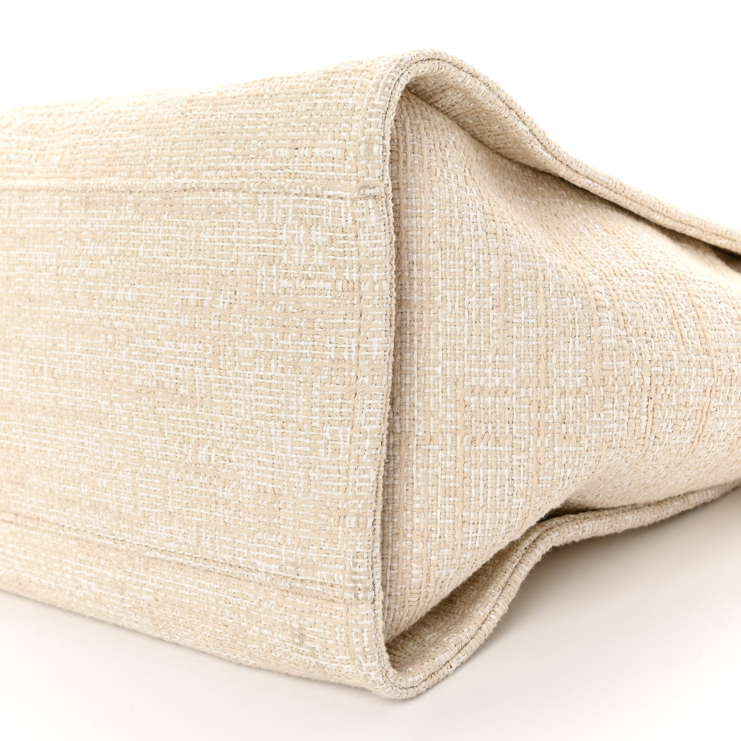Chanel Canvas Medium Deauville Tote Light Beige 9 of 11