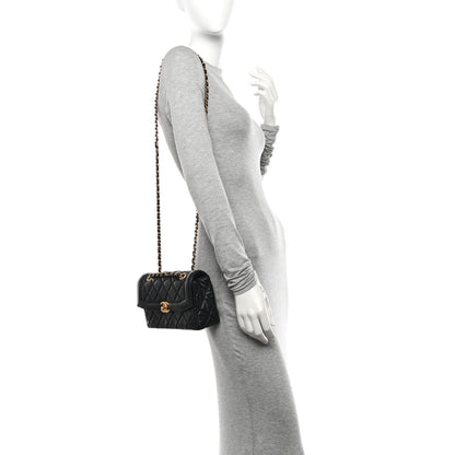 Chanel Shiny Lambskin Quilted Mini Flap Black 2 of 10