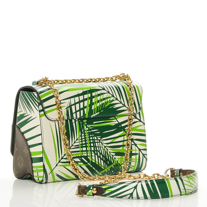 Louis Vuitton Monogram Palm Twist Shoulder Bag MM Vert White 3 of 7
