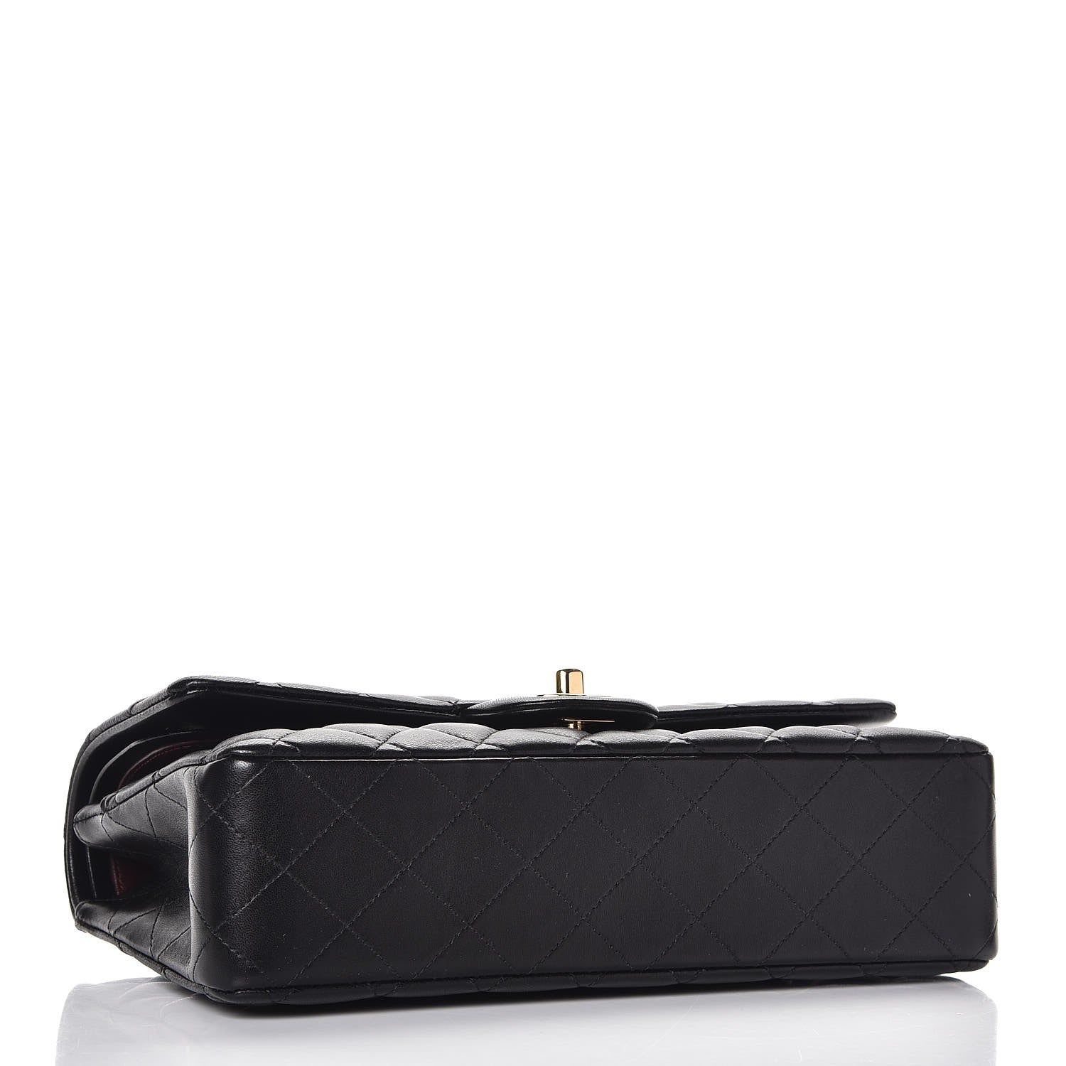 Chanel Lambskin Quilted Medium Double Flap Black 4 of 8