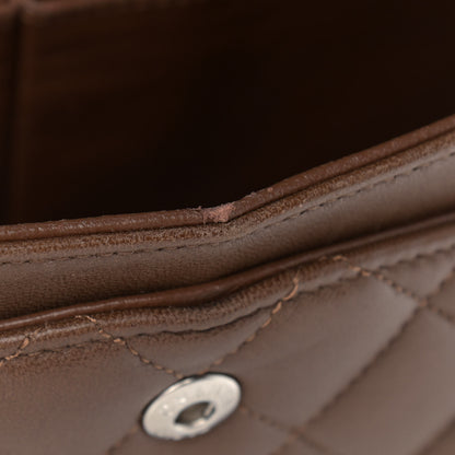 Chanel Lambskin Quilted Medium Double Flap Brown 13 of 18