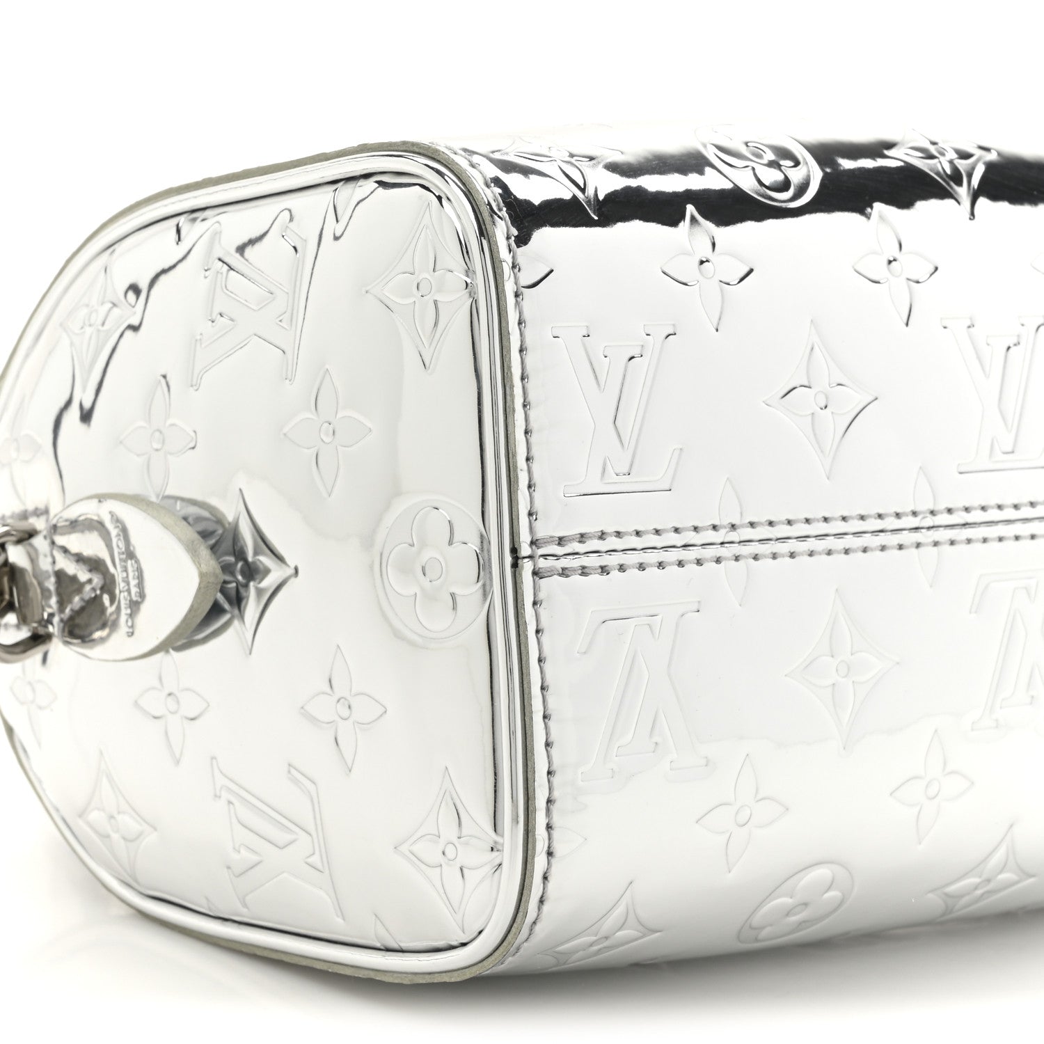 Louis Vuitton Monogram Miroir Speedy Bandouliere 20 Silver 9 of 9