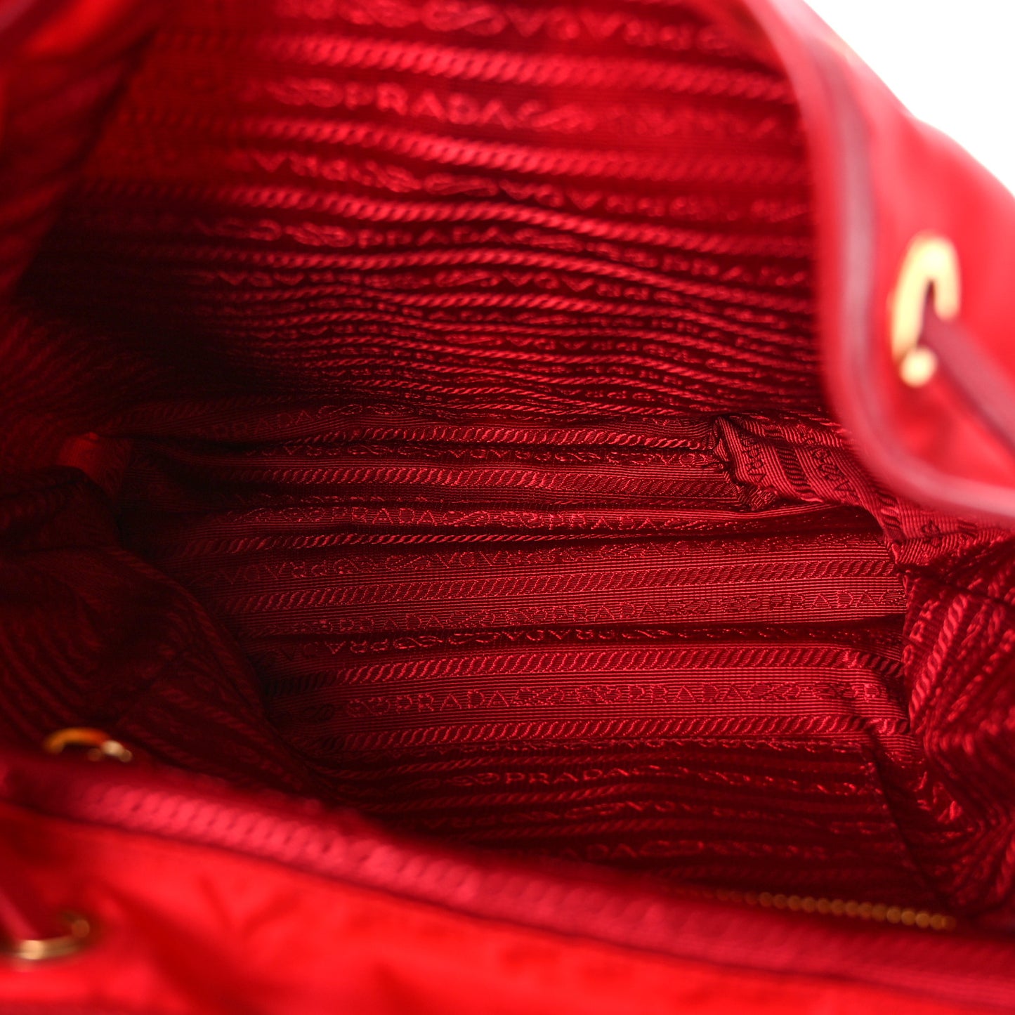 Tessuto Nylon Small Backpack Rosso