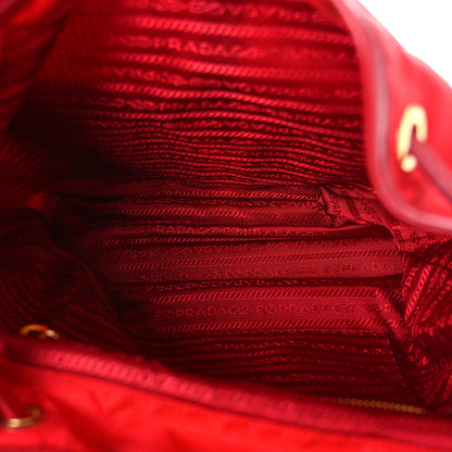 Prada Tessuto Nylon Small Backpack Rosso 5 of 8