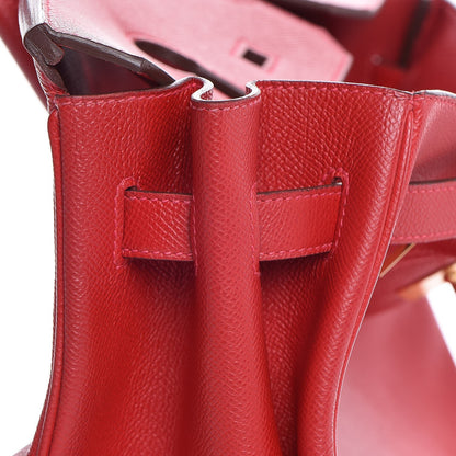 Hermes Epsom Birkin 35 Rouge Casaque 17 of 32