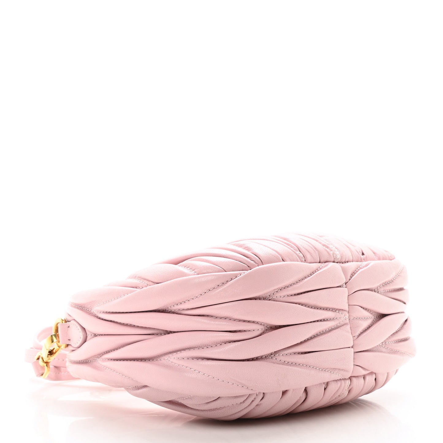 Nappa Matelasse Mini Wander Hobo Alabaster Pink