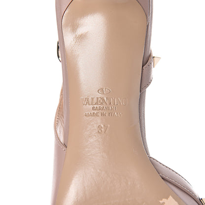 Valentino Garavani Nappa Rockstud Half D'Orsay Slingback 50mm Pumps 37 Poudre 8 of 13