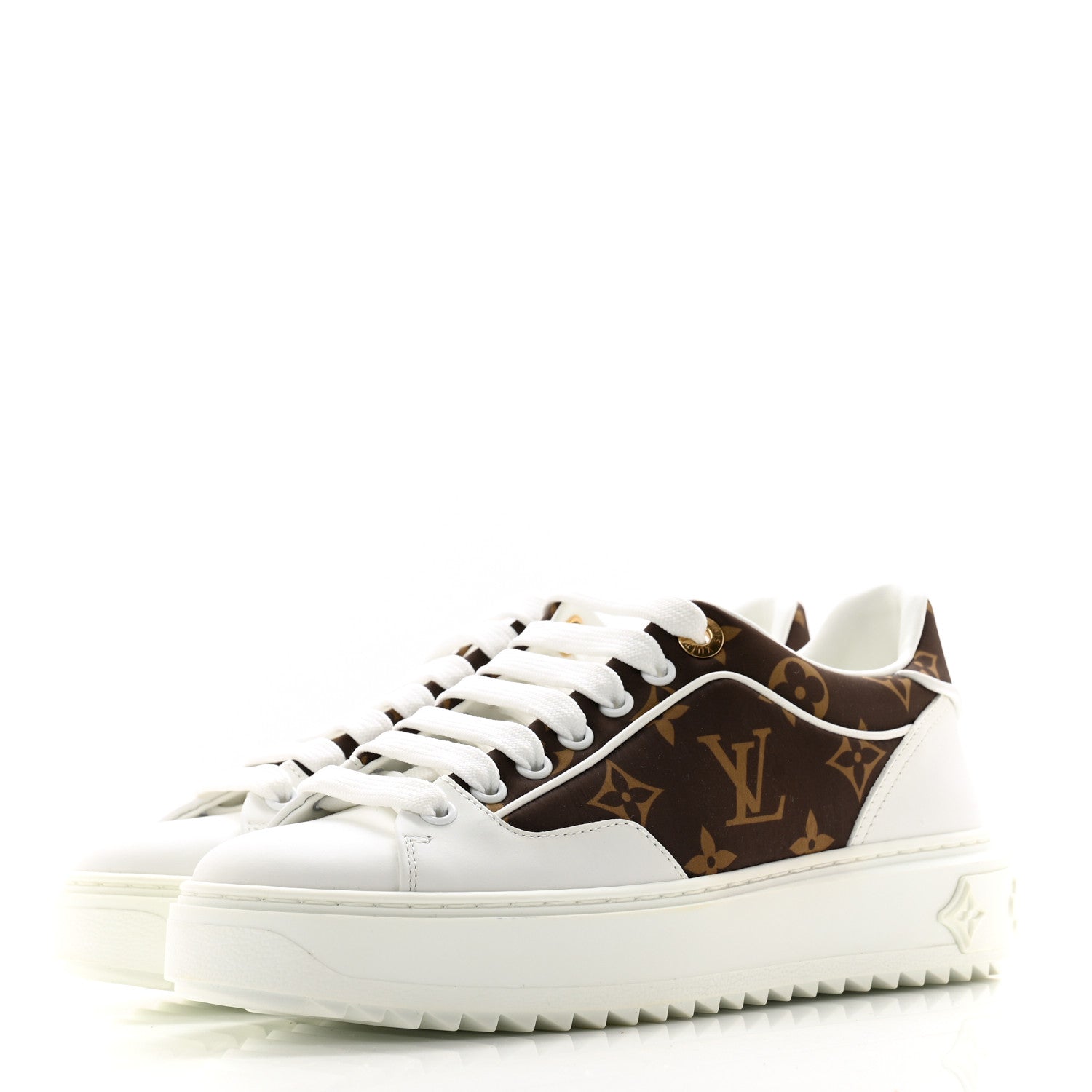 Louis Vuitton Monogram Nylon Time Out Sneakers 36 3 of 9
