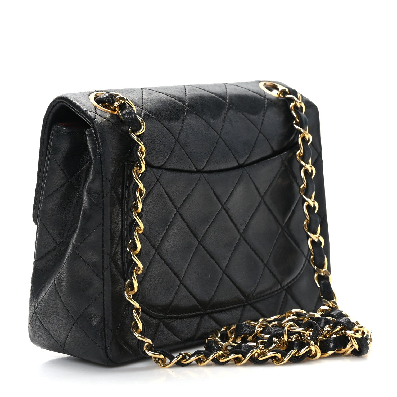 Chanel Lambskin Quilted Mini Square Flap Black 3 of 9
