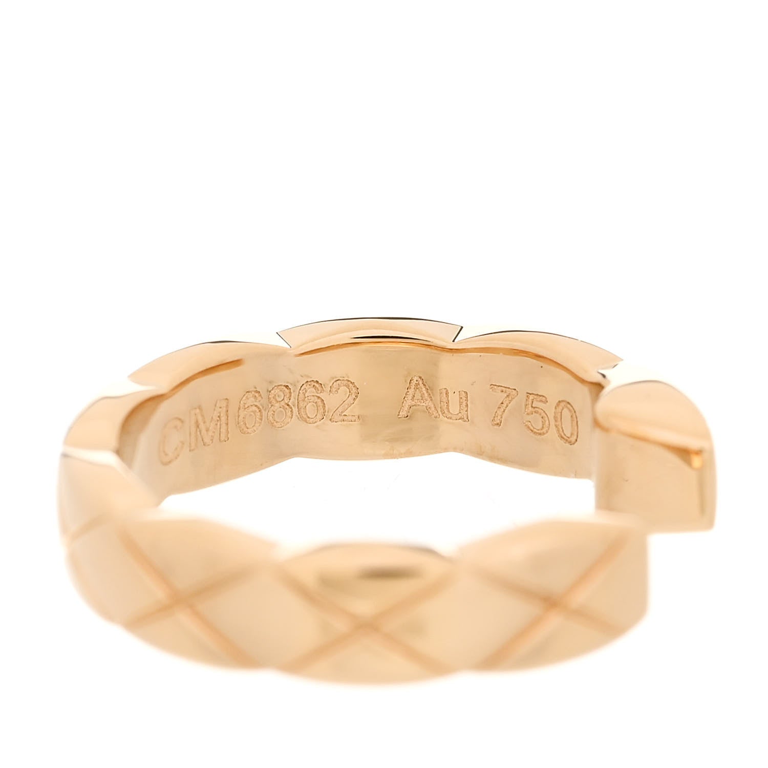 Chanel 18K Yellow Gold Coco Crush Single Ear Cuff Earring 4 of 5