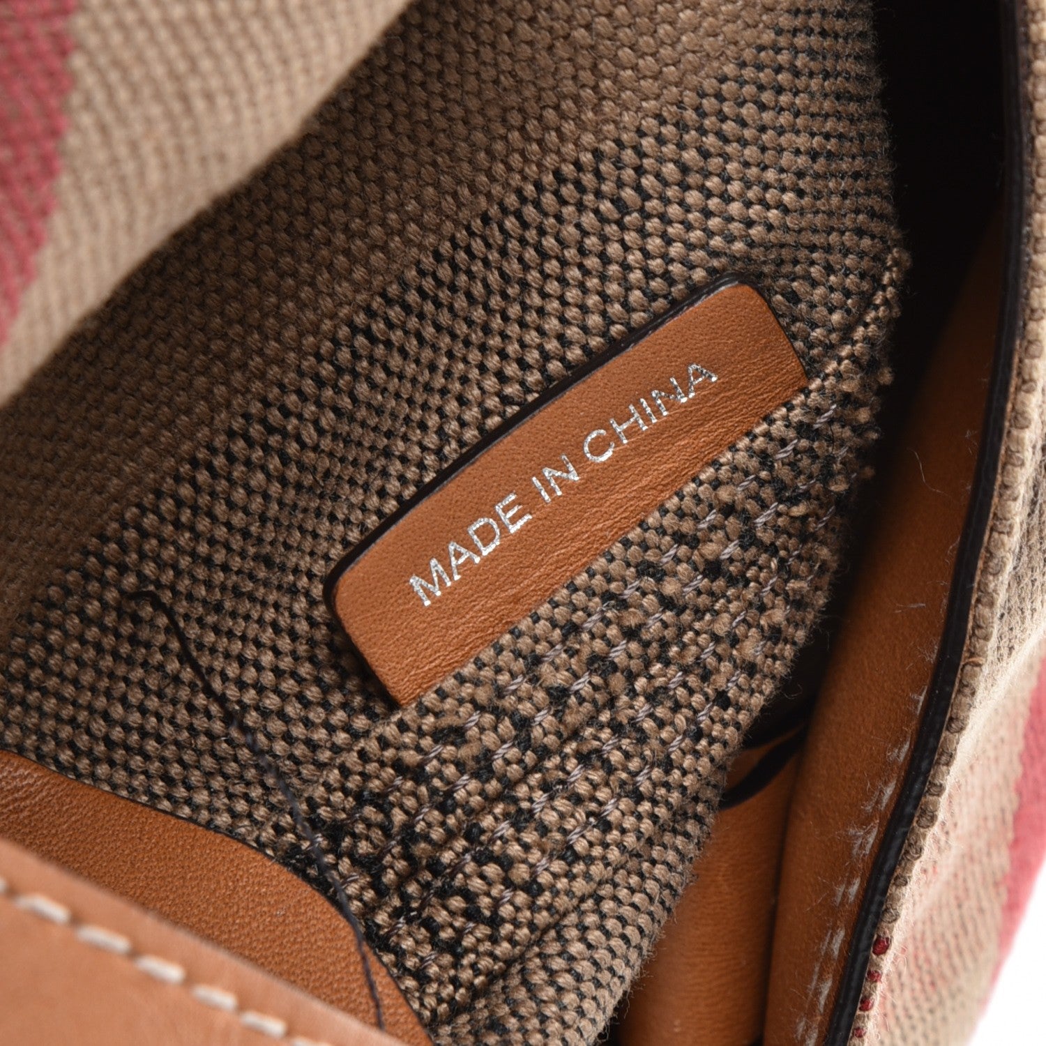 Burberry Canvas Mega Check Medium Ashby Hobo Saddle Brown 7 of 14