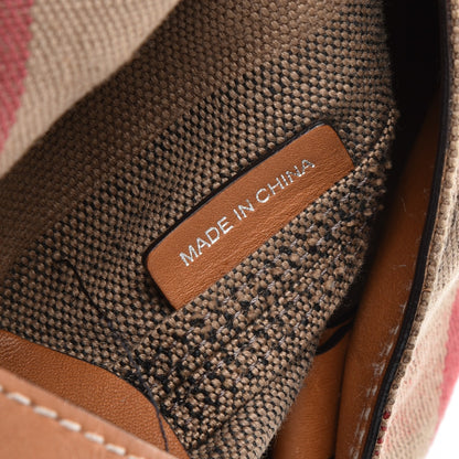 Burberry Canvas Mega Check Medium Ashby Hobo Saddle Brown 7 of 14