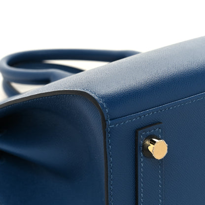 Hermes Madame Calfskin Birkin Sellier 25 Deep Blue 11 of 14