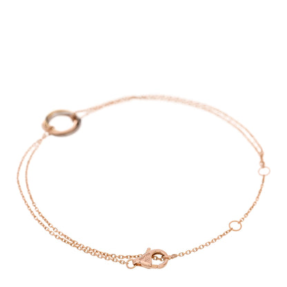 Cartier 18K Pink Yellow White Gold Trinity Bracelet 2 of 4