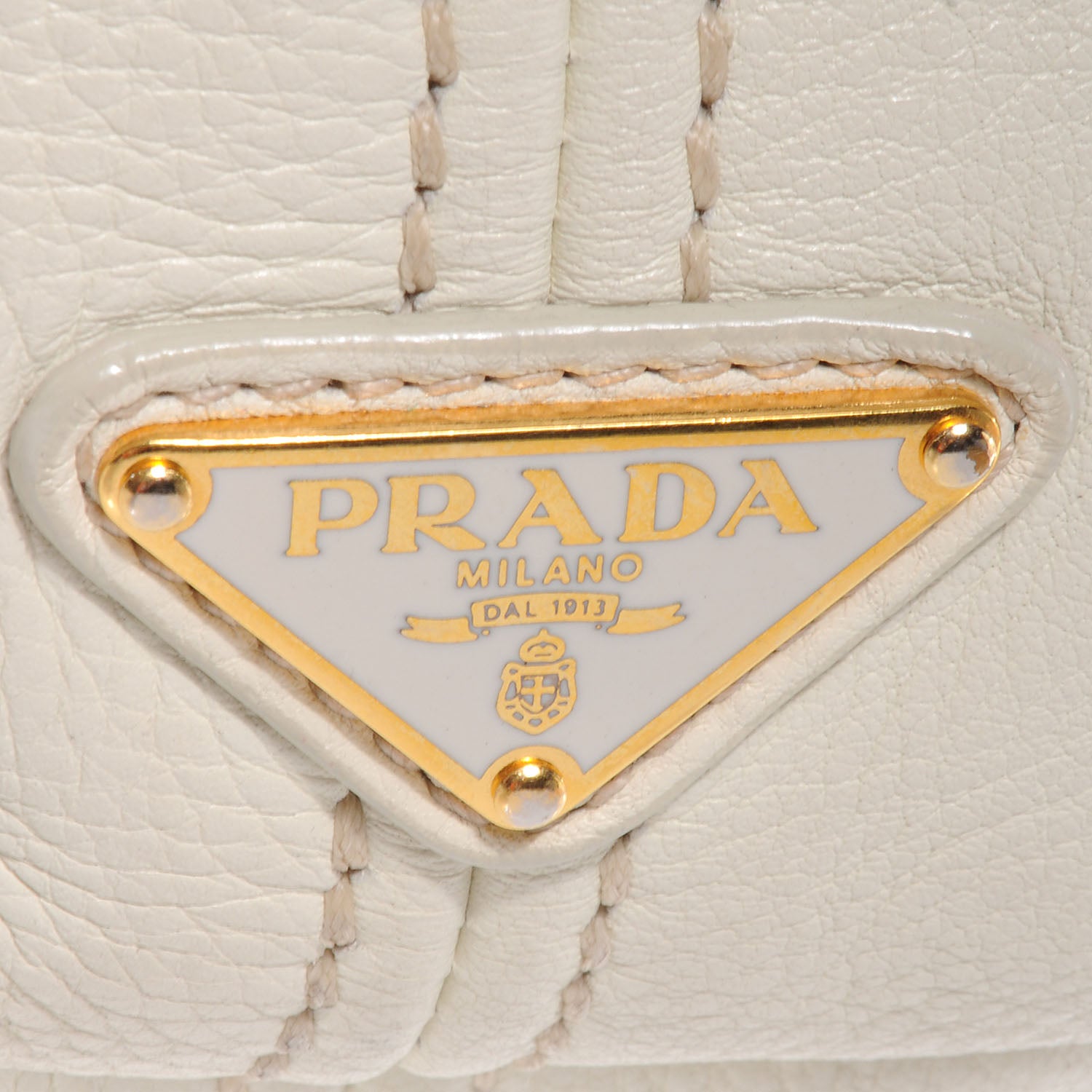 Prada Vitello Daino Sacca Hobo Bianco 5 of 9