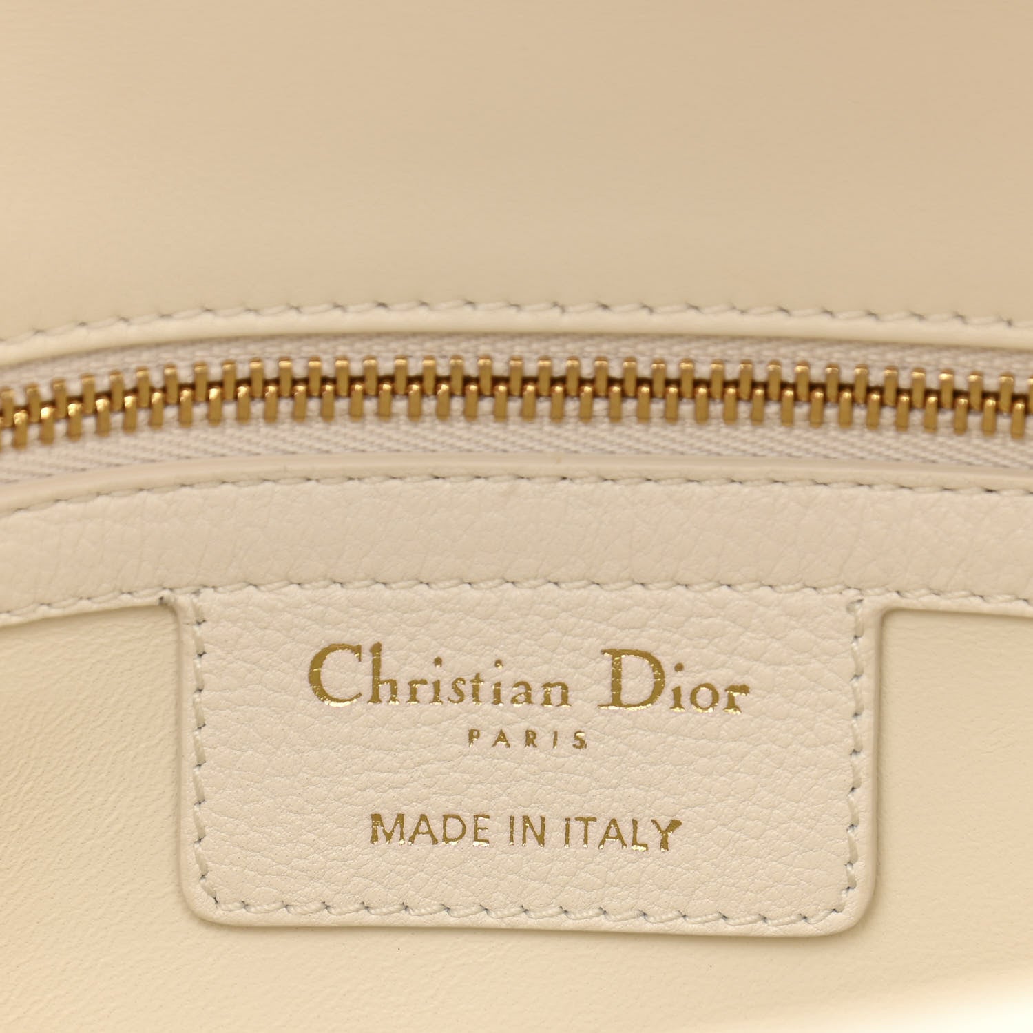 Christian Dior Lambskin Cannage Large Caro Bag Ivory 6 of 11