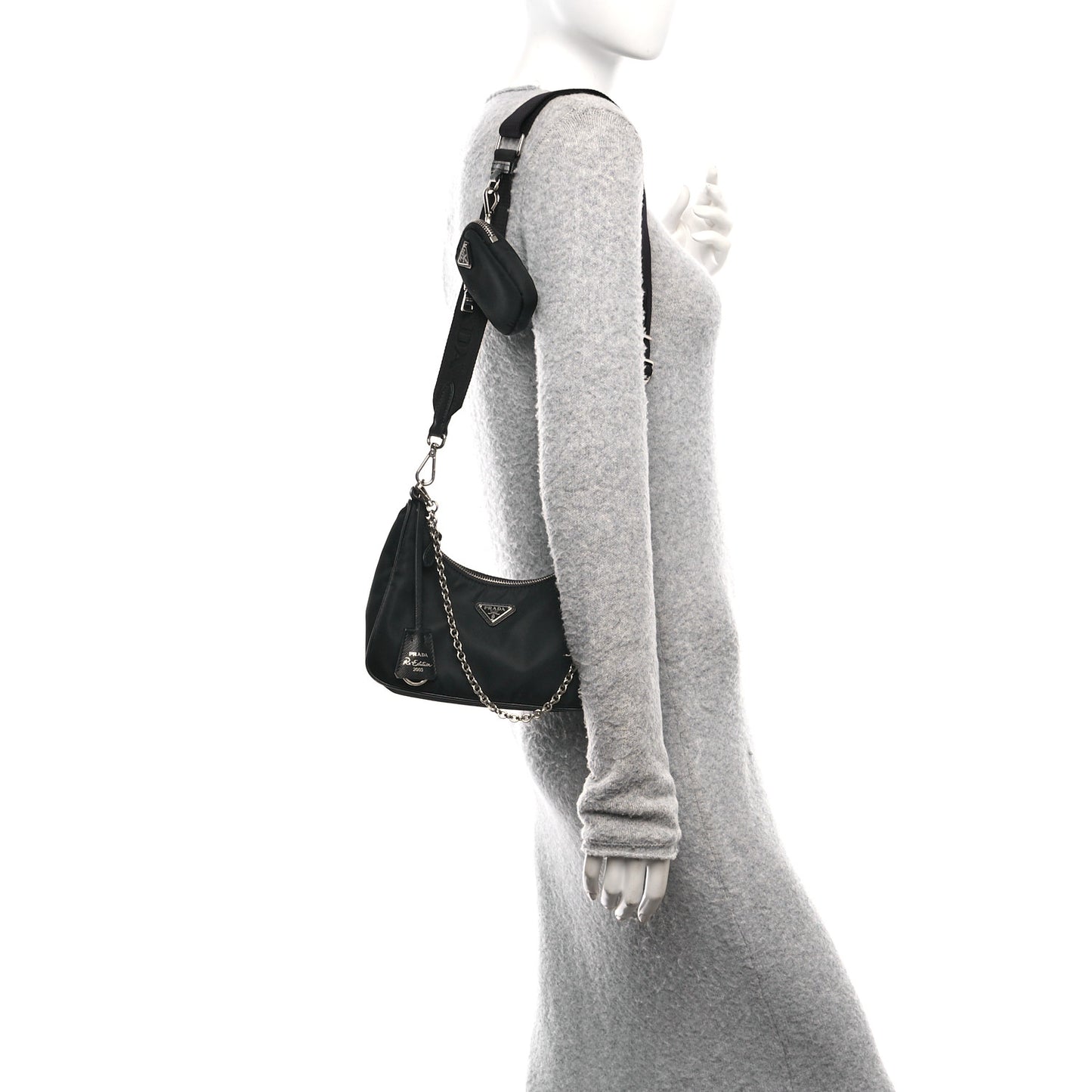 Nylon Re-Edition 2005 Shoulder Bag Black