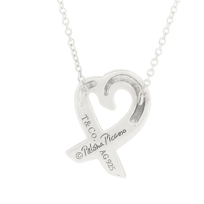 Tiffany Sterling Silver Paloma Picasso Loving Heart Pendant Necklace 6 of 6