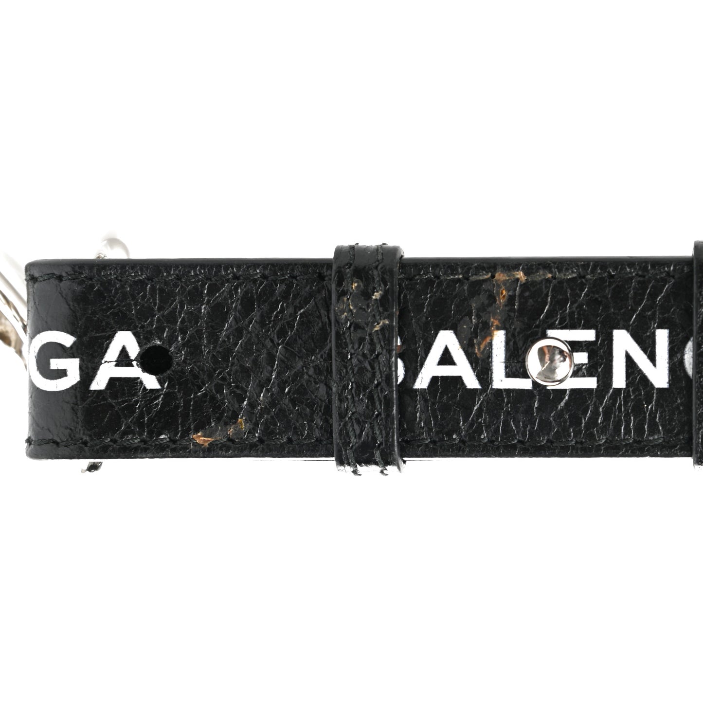 Agneau Classic Hardware Logo Shoulder Strap Black