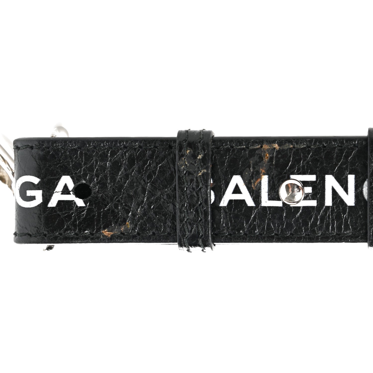Balenciaga Agneau Classic Hardware Logo Shoulder Strap Black 4 of 4