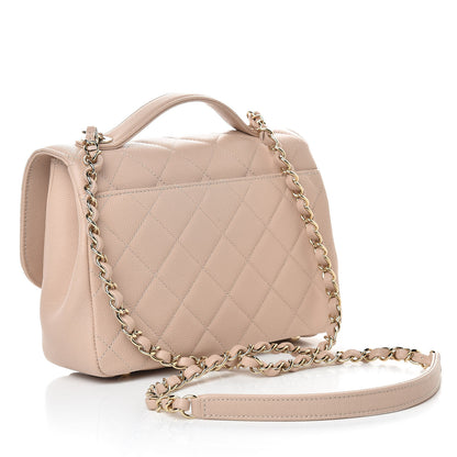 Chanel Caviar Quilted Medium Business Affinity Flap Light Beige 3 of 14