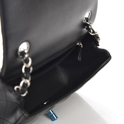 Chanel Lambskin Quilted Mini Rectangular Flap Black 5 of 8