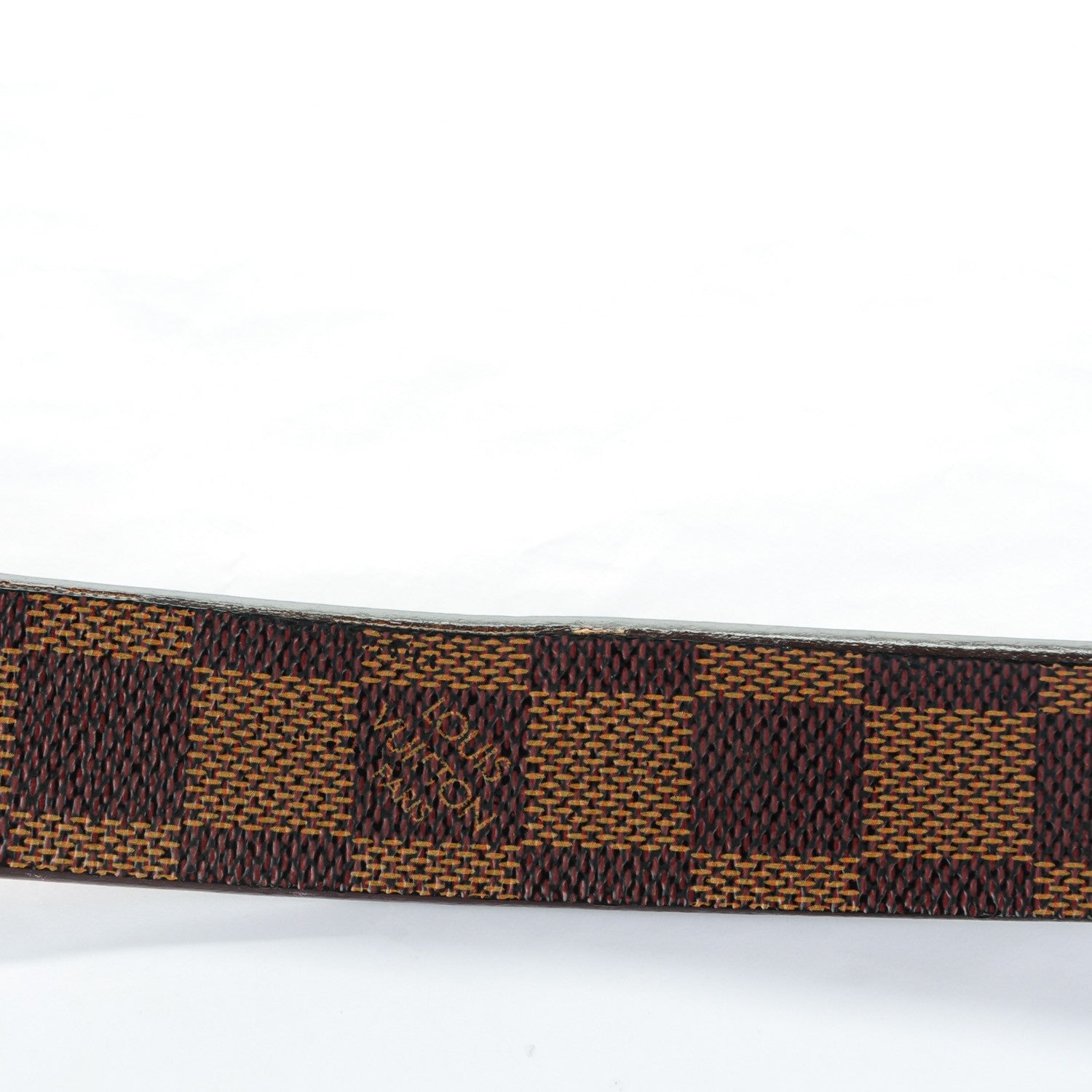 Louis Vuitton Damier Ebene LV Paris Belt Gold 75 30 11 of 11