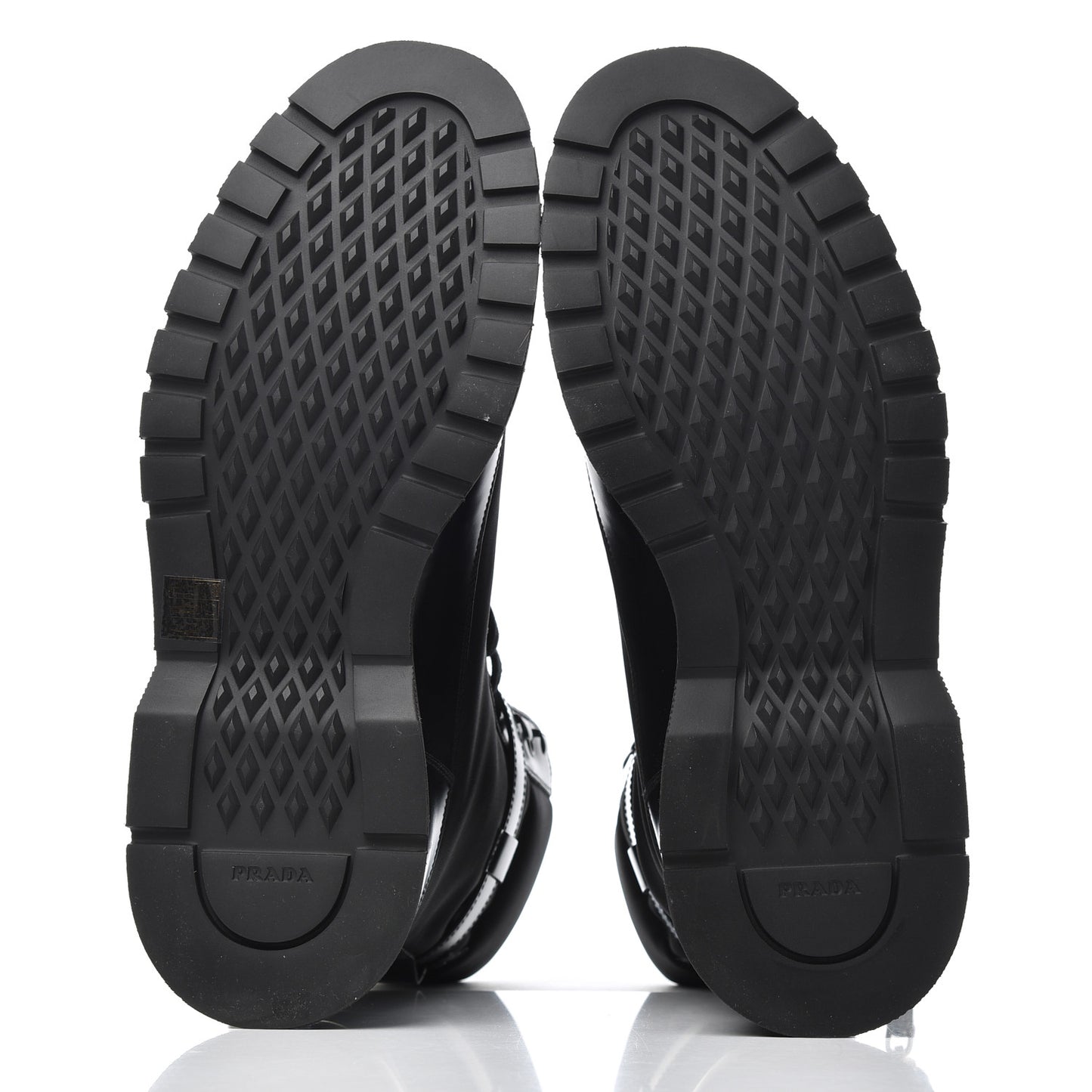 Spazzolato Roi Technical Nylon Metal Triangle Logo Mens Pouch Pocket Combat Boots 9.5 Black