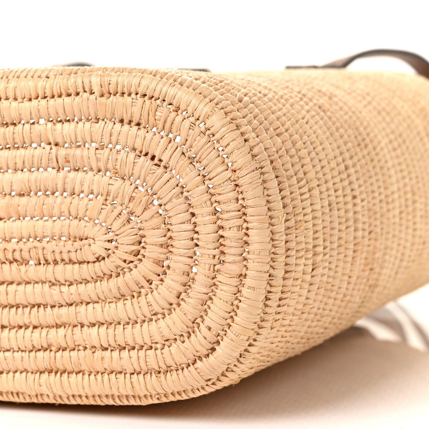 Raffia Small Square Basket Tote Bag Natural Tan