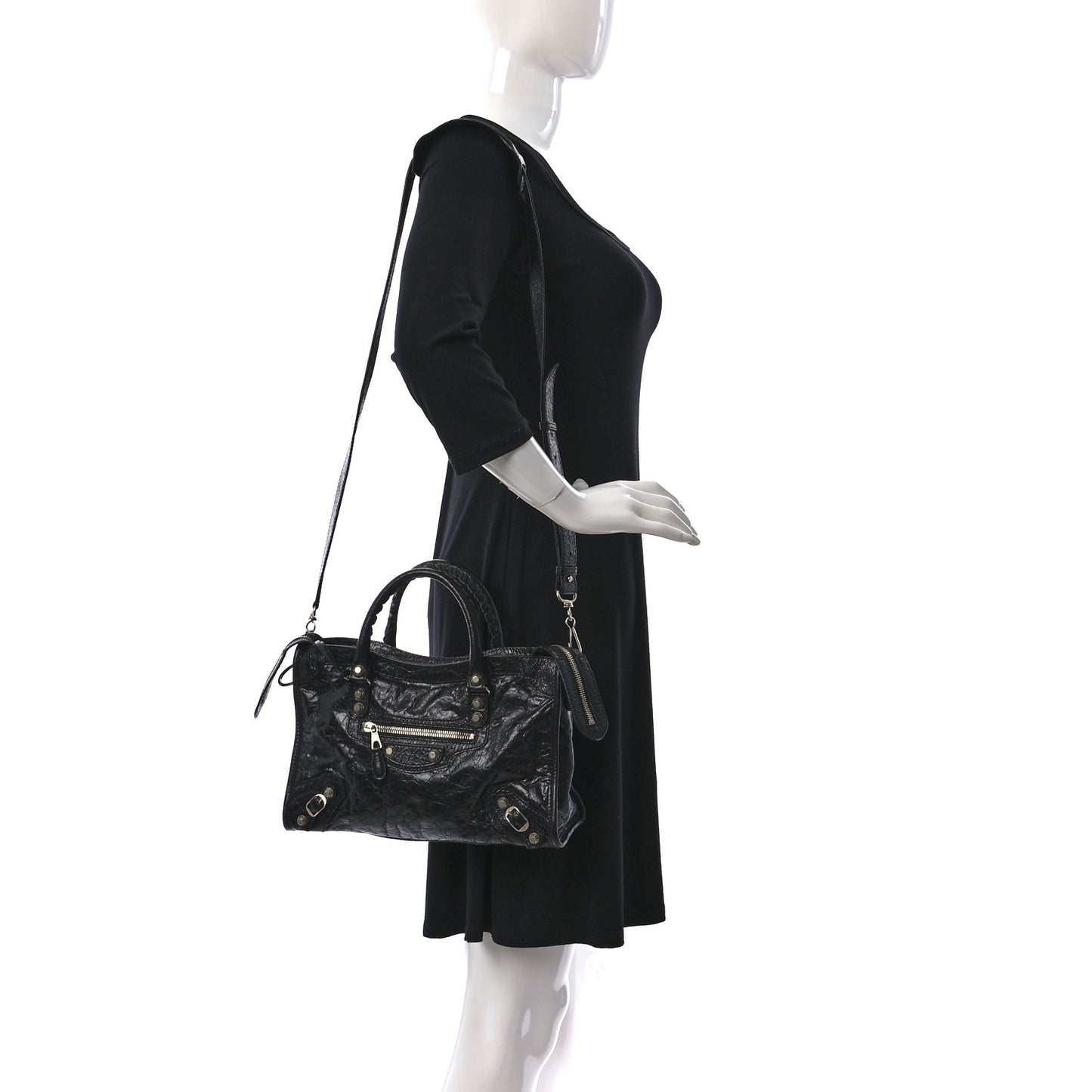 Agneau Giant 12 SIlver Hardware S City Black