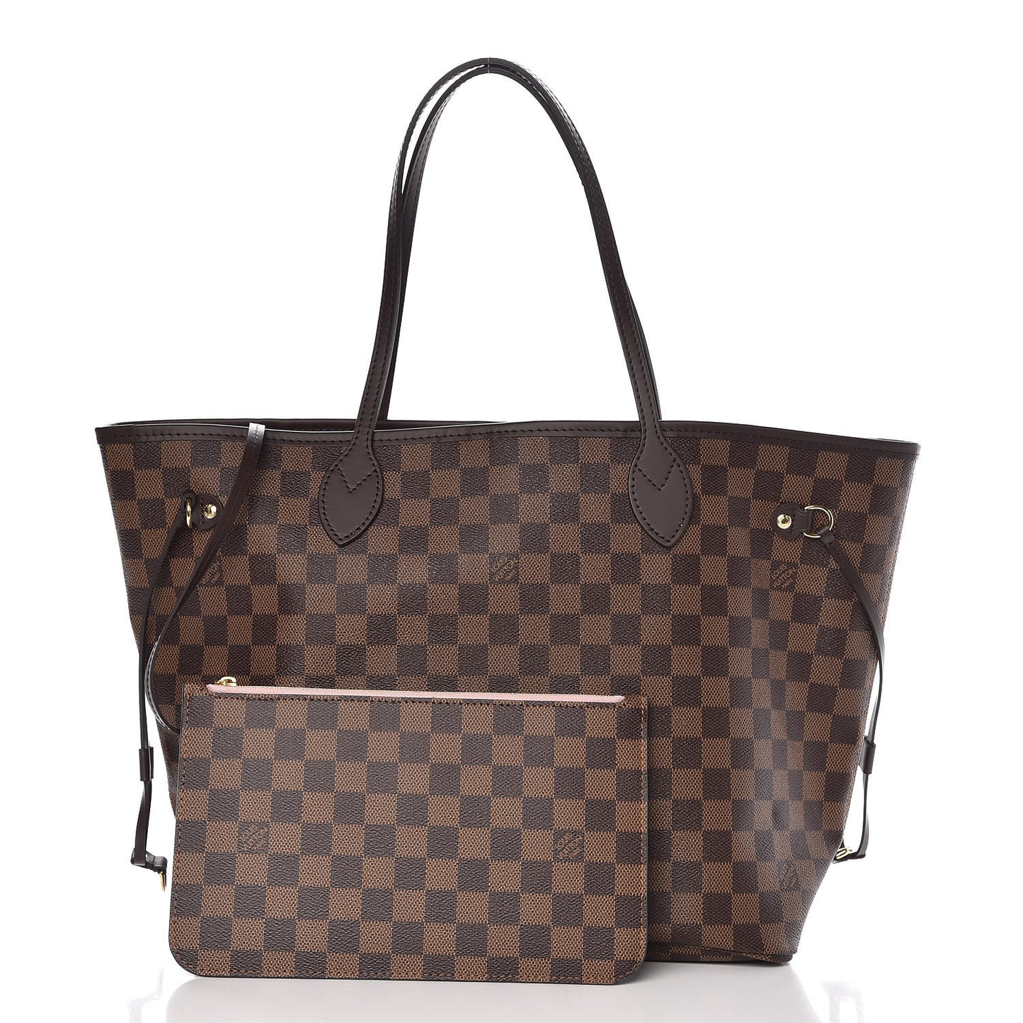 Damier Ebene Neo Neverfull MM Rose Ballerine