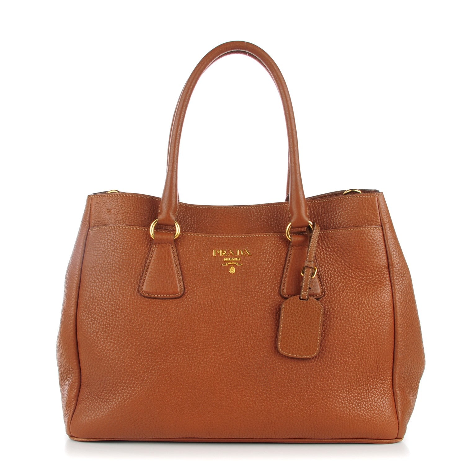 Prada Vitello Daino Tote Caramel 1 of 9