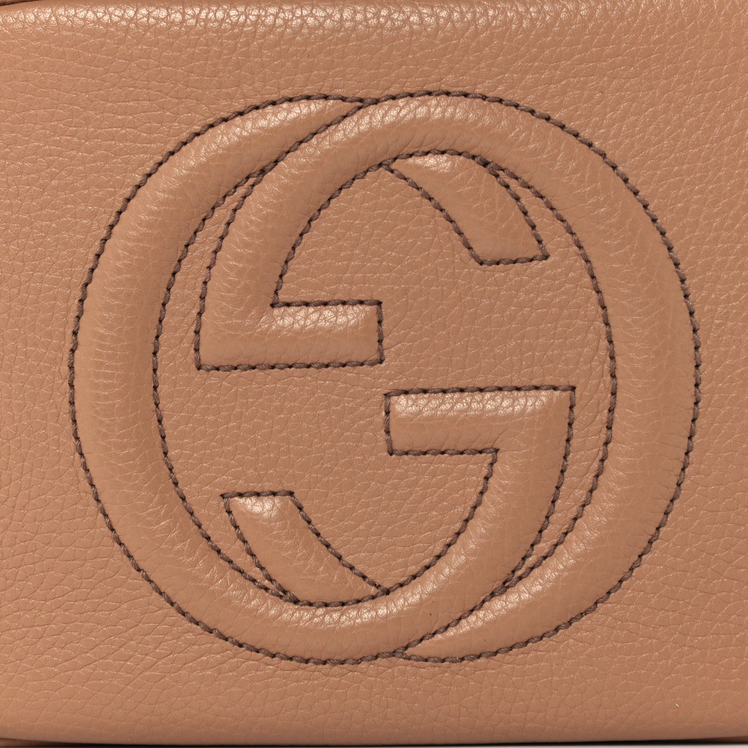 Gucci Pebbled Calfskin Small Soho Disco Bag Camelia 8 of 11