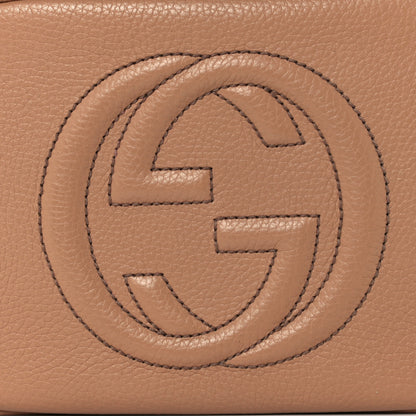 Gucci Pebbled Calfskin Small Soho Disco Bag Camelia 8 of 11